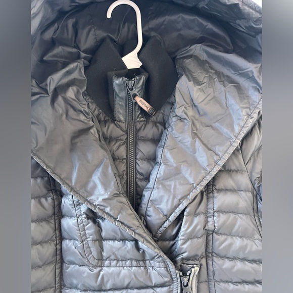 RUDSAK Black Puffer Jacket with Leather Accents - Picture 4 of 13